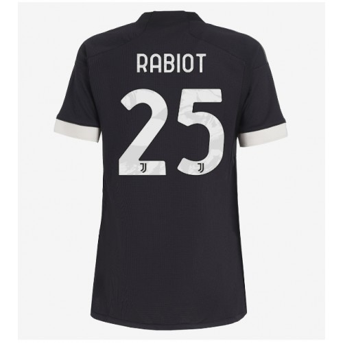 Fotbalové Dres Juventus Adrien Rabiot #25 Dámské Alternativní 2023-24 Krátký Rukáv